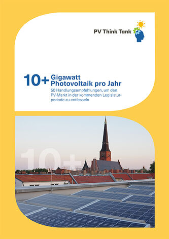 PV Think Tank: 10+ Gigawatt Photovoltaik pro Jahr